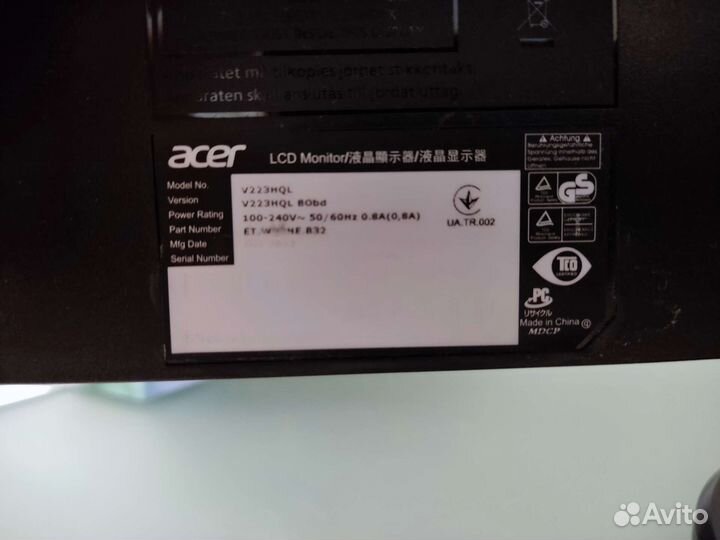 Монитор Acer 22 fullhd