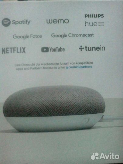 Умная колонка Google home mini