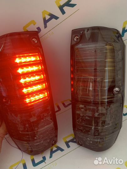 Стопы LED Toyota Land Cruiser Prado 78 тёмные