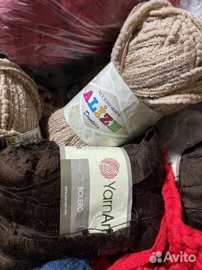 Пряжа фантазийная и обычная в бобинах, alize