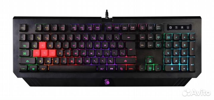 Проводная клавиатура A4Tech Bloody Q135 Neon