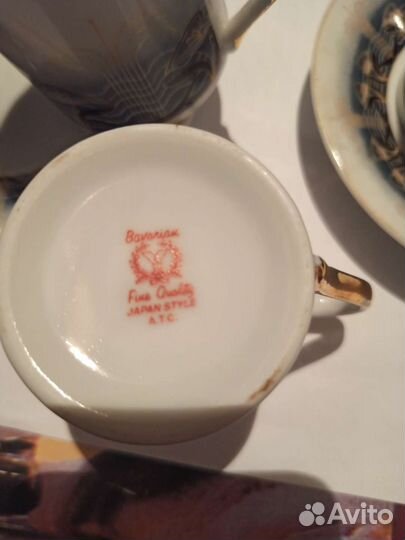 Чашка с блюдцем фарфор