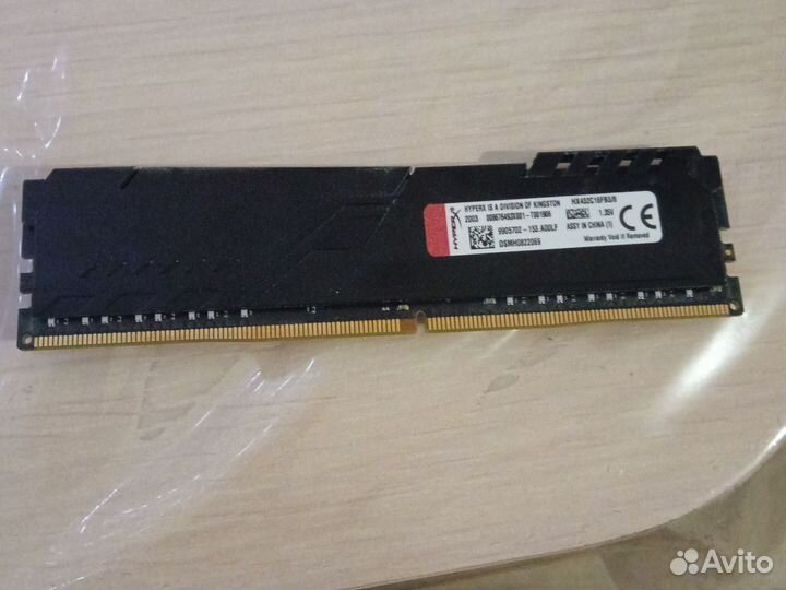 Оперативная память ddr4 8gb 3200 hyperX Kingston