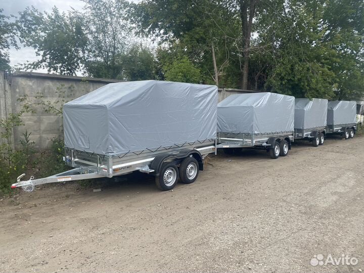 Прицеп Двухосный 3,03х1,44 (внутренний). Тент 1,5м