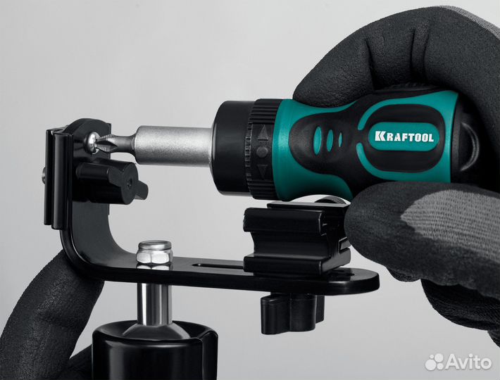 Реверс. отвертка Kraftool Kompakt-6, с битами, (26