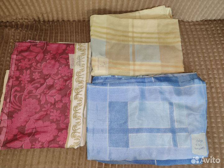 Комплект 1,5 и евро б/у новые полотенца, белье