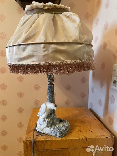 Лампа настольная старинная