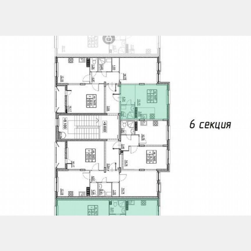 1-к. квартира, 23,4 м², 4/4 эт.
