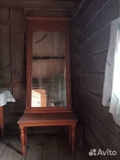 Зеркало старинное с консолью