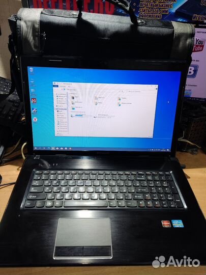 Ноутбук Lenovo G770, i5, SSD 120, HDD 500, 8Gb