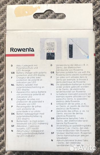 Зарядник аккумуляторов аа, ааа, крона - Rowenta