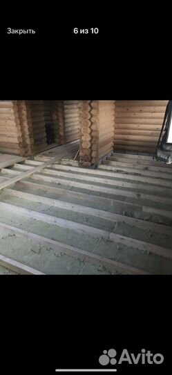 Ремонт деревянных полов, стяжка по маякам