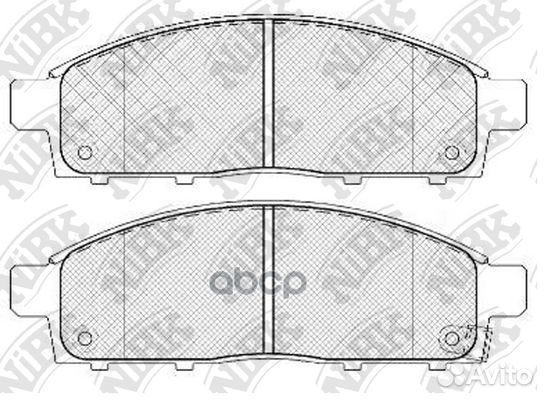 Колодки тормозные mitsubishi L200 95- перед. PN