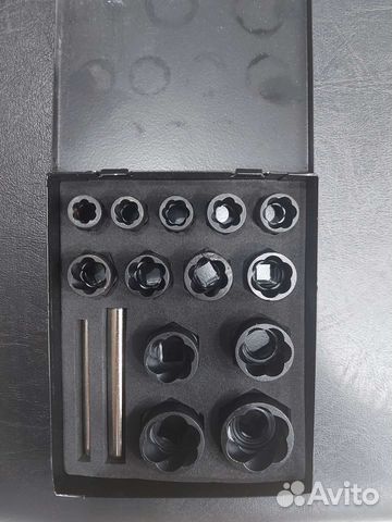 Набор головок-экстракторов для поврежденных болтов