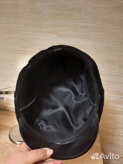 Кепка мужская натуральная замша