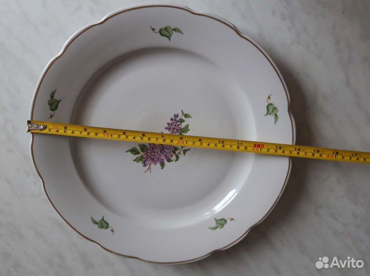 Фарфор СССР. Блюдо d-35см. Дулёво