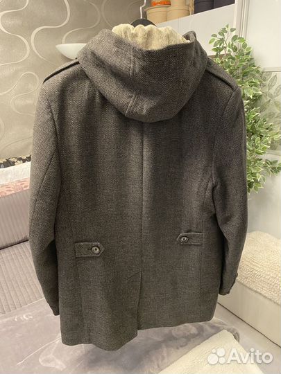 Пальто мужское с капюшоном 52