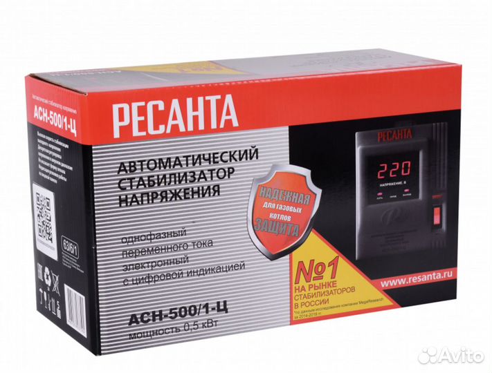 Стабилизатор напряжения асн - 500 /1-Ц Ресанта