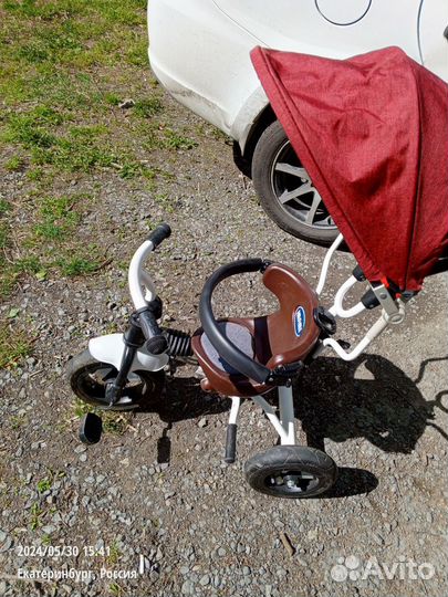 Трехколесный велосипед коляска