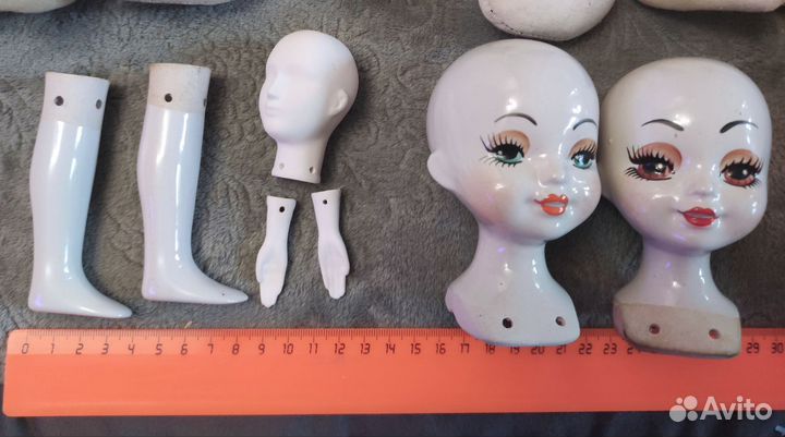 Заготовки для кукол. Волосы, детали