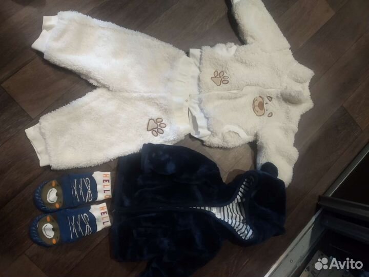 Костюм плюшевый пинетки