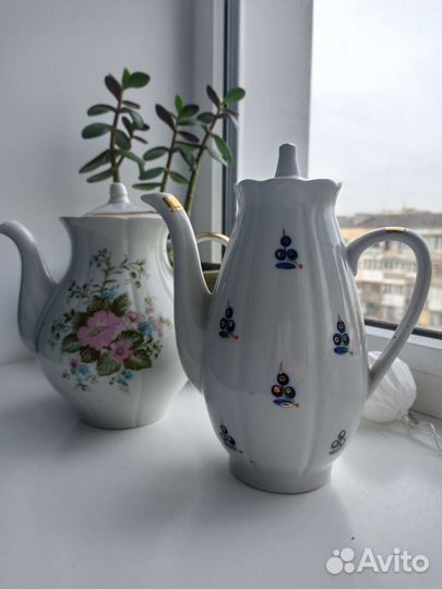 Заварочный чайник. Кофейник. Фарфор. СССР