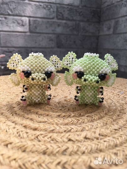 Дракоша амигуруми из бисера