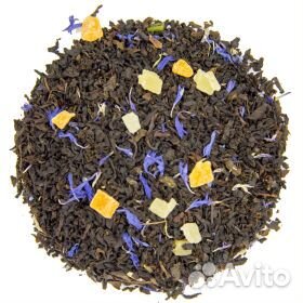 Пирог с черникой чай фруктовый 50 гр