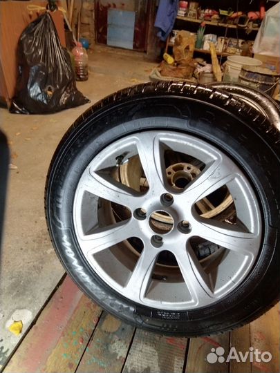 Колеса литые летние R14 в сборе 4*98