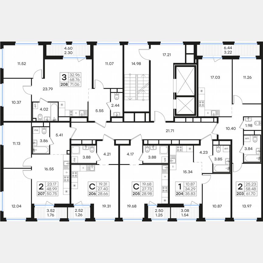 Квартира-студия, 28,7 м², 10/15 эт.