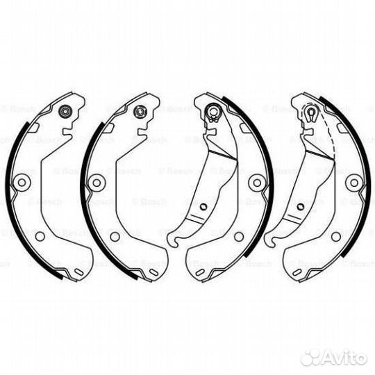 Тормозные колодки Bosch 0986487924 на Авео Т300