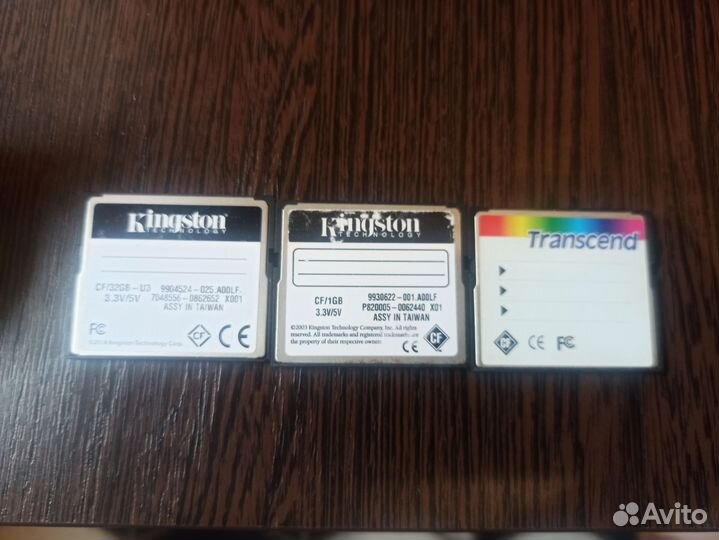 Карта памяти compact flash (cf) 32 gb, 1 gb, 2 gb