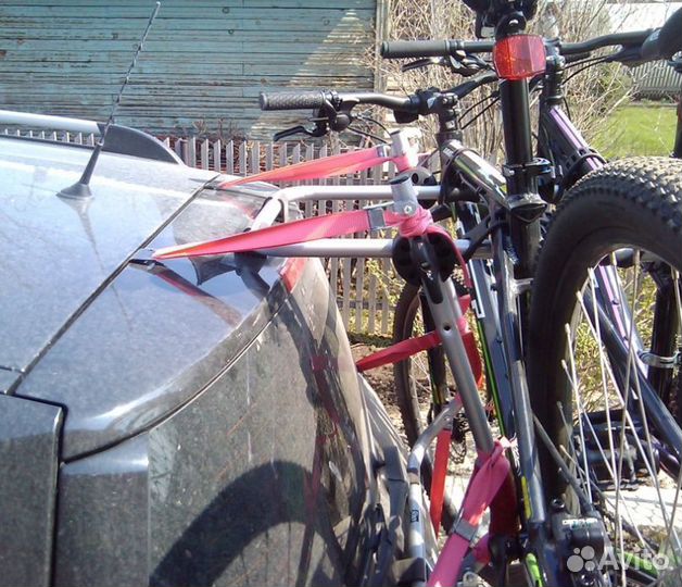 Велобагажник на хэтчбек заднюю дверь, 3 велосипеда