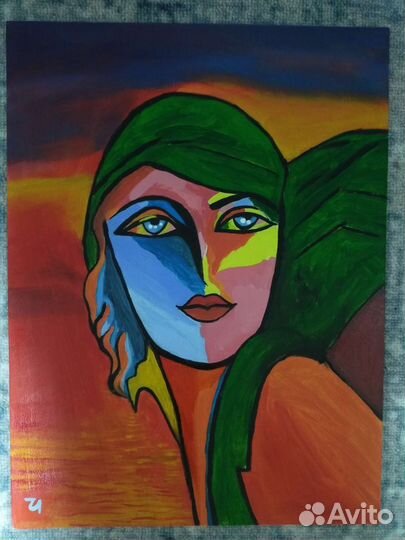 Авторская картина маслом на холсте, подарок