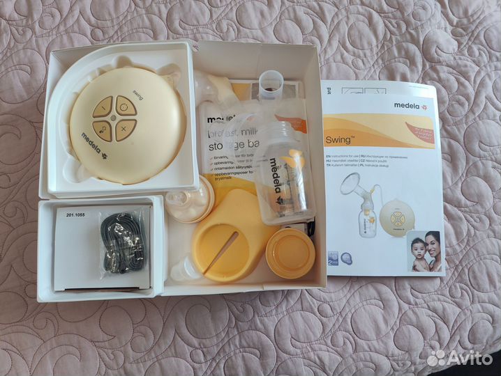 Набор.молокоотсос medela swing электрич двухфаз