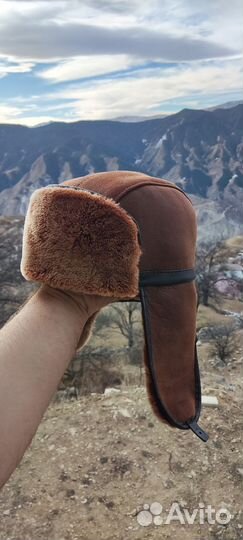 Шапка ушанка мужская натуральная овчина