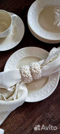 Винтаж кольца для салфеток, комплект 8 штук