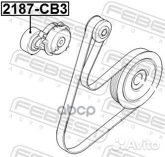 Ролик ремня приводного peugeot 406/partner/ford