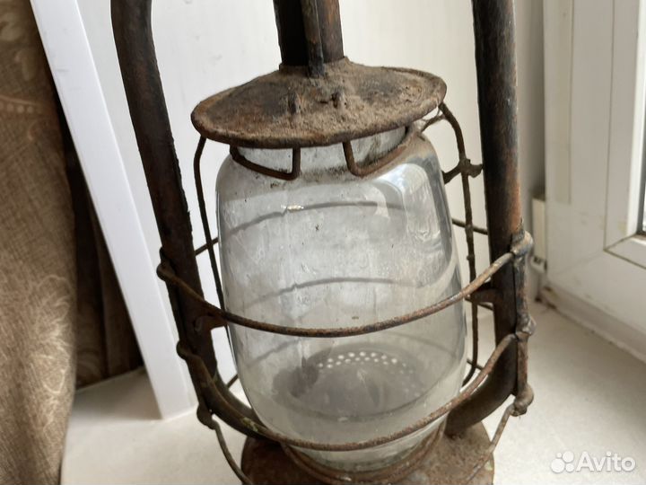 Керосиновая лампа СССР со стеклом