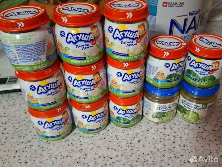 Овощное, фруктовое пюре агуша, nan 3