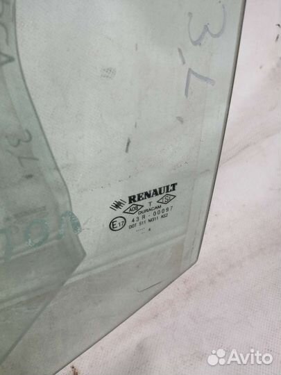 Стекло двери задней левой Renault Symbol
