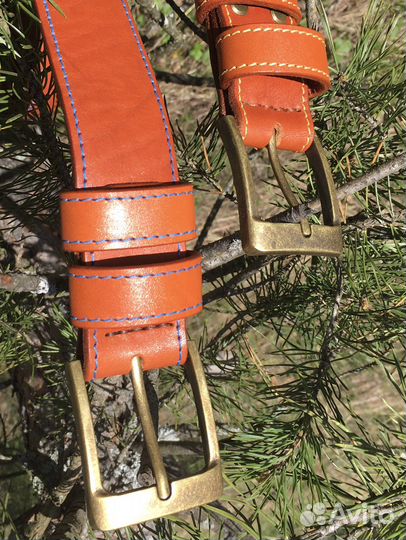 Мужской кожаный ремень