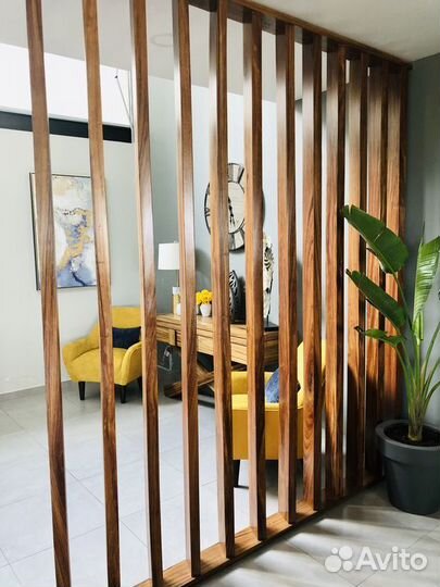 Перегородка декоративная из дерева