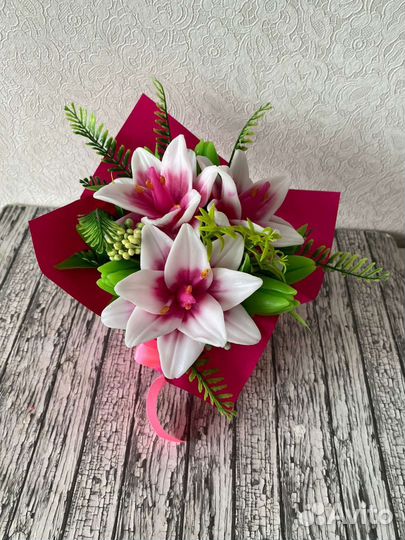 Букеты цветов из мыла