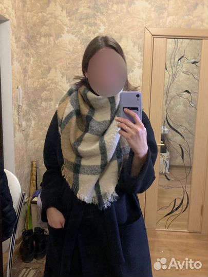 Палантин шарф теплый