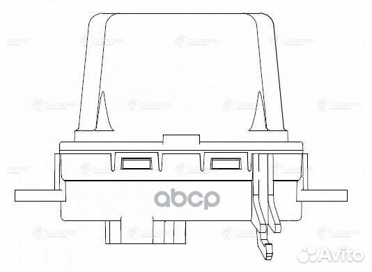 Резистор вентилятора отопителя LFR1855 luzar