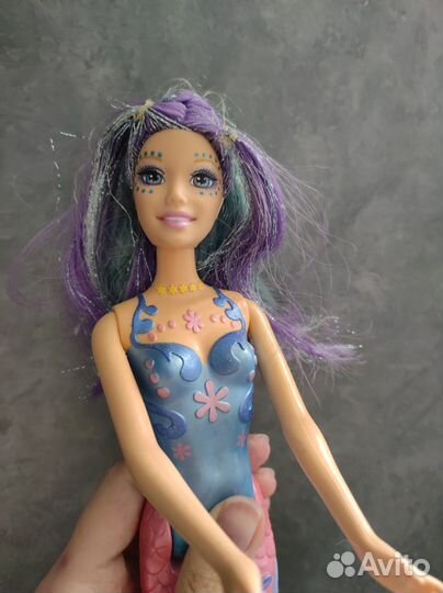 Кукла барби barbie фэритопия русалка меняет цвет