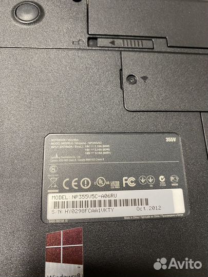 Ноутбук samsung np355v5c