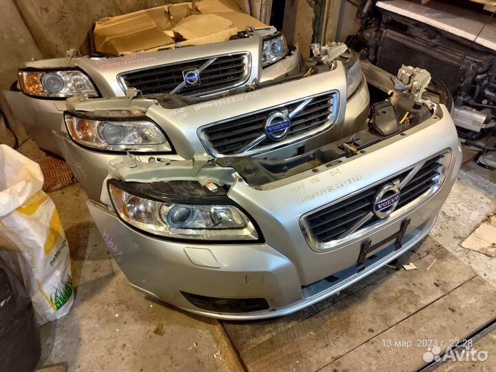 Ноускат оригинал ксенон volvo S 40 серебро идеал