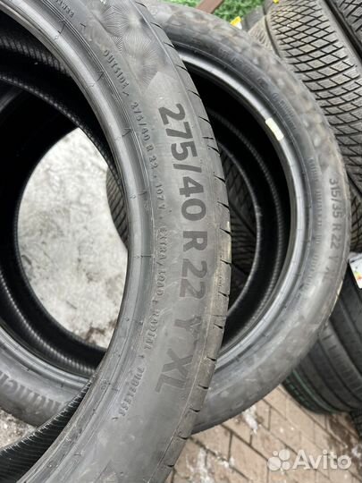 Continental PremiumContact 6 SSR 315/35 R22 и 275/40 R22 111Y